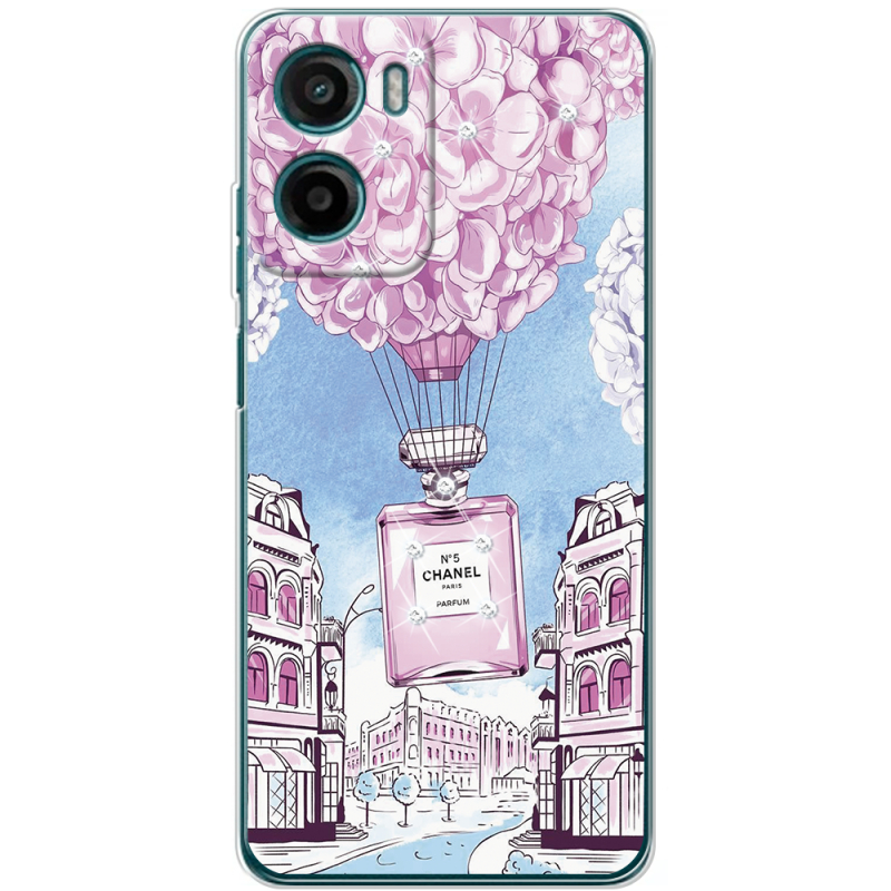 Чохол зі стразами Motorola Moto E15 Perfume bottle