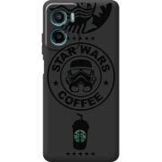 Чорний чохол BoxFace Motorola Moto E15 Dark Coffee