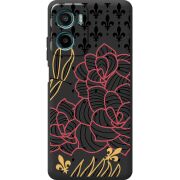 Чорний чохол BoxFace Motorola Moto E15 FranceFlowers