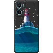 Чорний чохол BoxFace Motorola Moto E15 Lighthouse