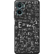 Чорний чохол BoxFace Motorola Moto E15 E=mc2