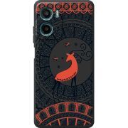 Чорний чохол BoxFace Motorola Moto E15 Ornament