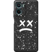 Чорний чохол BoxFace Motorola Moto E15 Sad Way