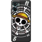 Чорний чохол BoxFace Motorola Moto E15 One Piece Компас