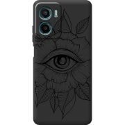 Чорний чохол BoxFace Motorola Moto E15 Eye