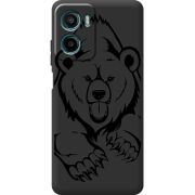 Чорний чохол BoxFace Motorola Moto E15 Grizzly Bear