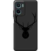 Чорний чохол BoxFace Motorola Moto E15 Deer