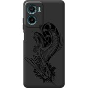 Чорний чохол BoxFace Motorola Moto E15 Snake