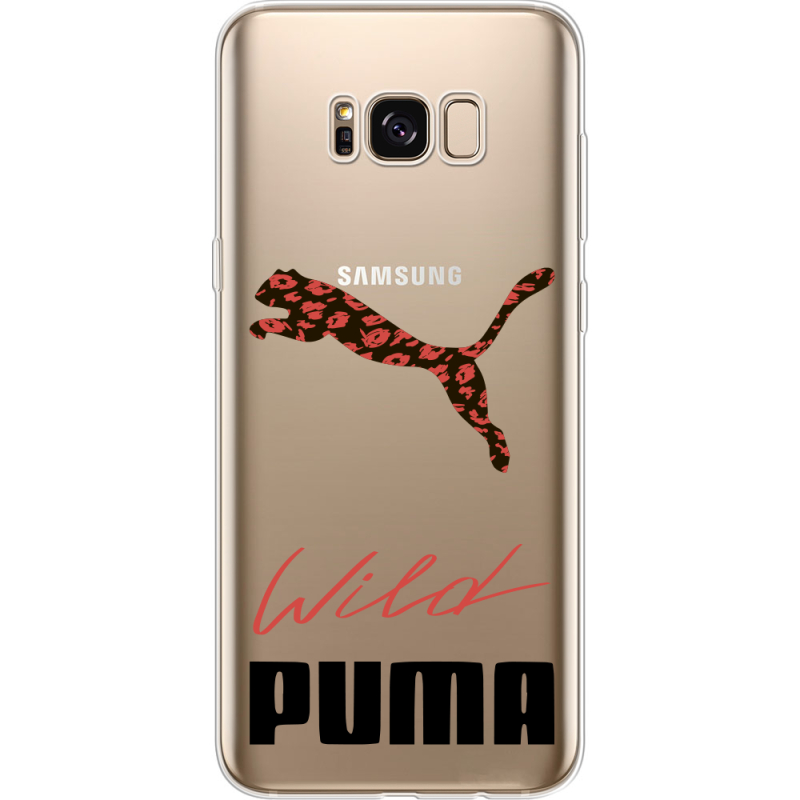 Прозрачный чехол Uprint Samsung G955 Galaxy S8 Plus Wild Cat