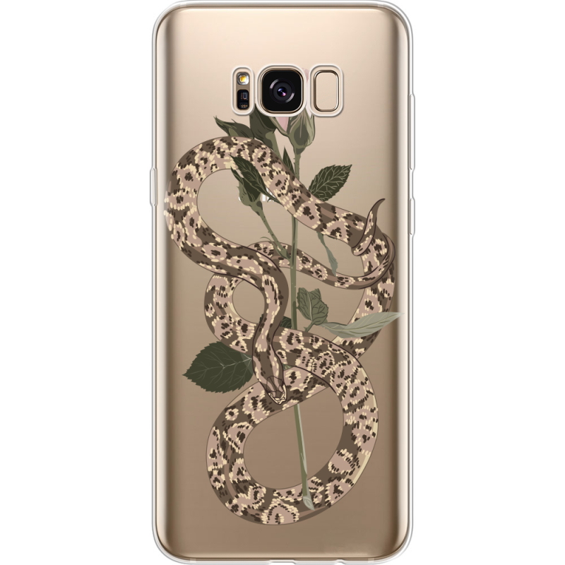 Прозрачный чехол Uprint Samsung G955 Galaxy S8 Plus Glamor Snake