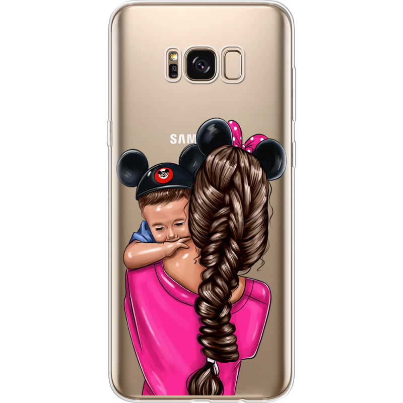 Прозрачный чехол Uprint Samsung G955 Galaxy S8 Plus Mouse Mommy