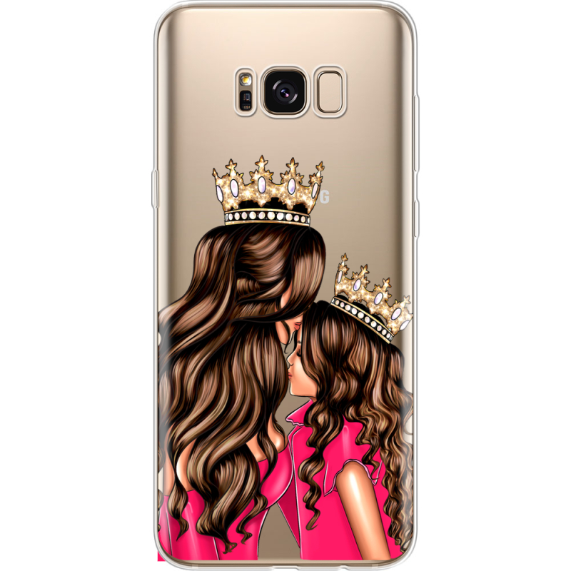 Прозрачный чехол Uprint Samsung G955 Galaxy S8 Plus Queen and Princess