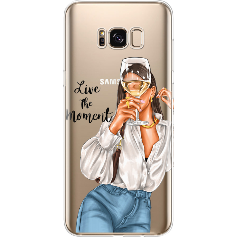 Прозрачный чехол Uprint Samsung G955 Galaxy S8 Plus Live The Moment