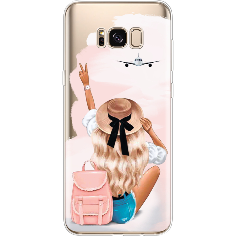 Прозрачный чехол Uprint Samsung G955 Galaxy S8 Plus Travel Girl