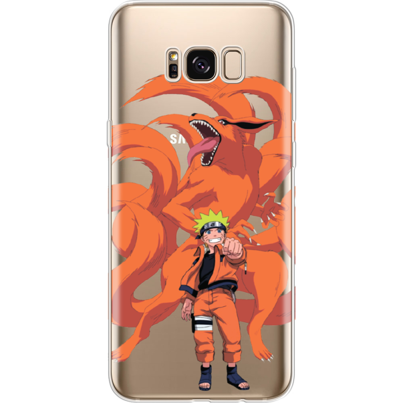 Прозрачный чехол Uprint Samsung G955 Galaxy S8 Plus Naruto and Kurama