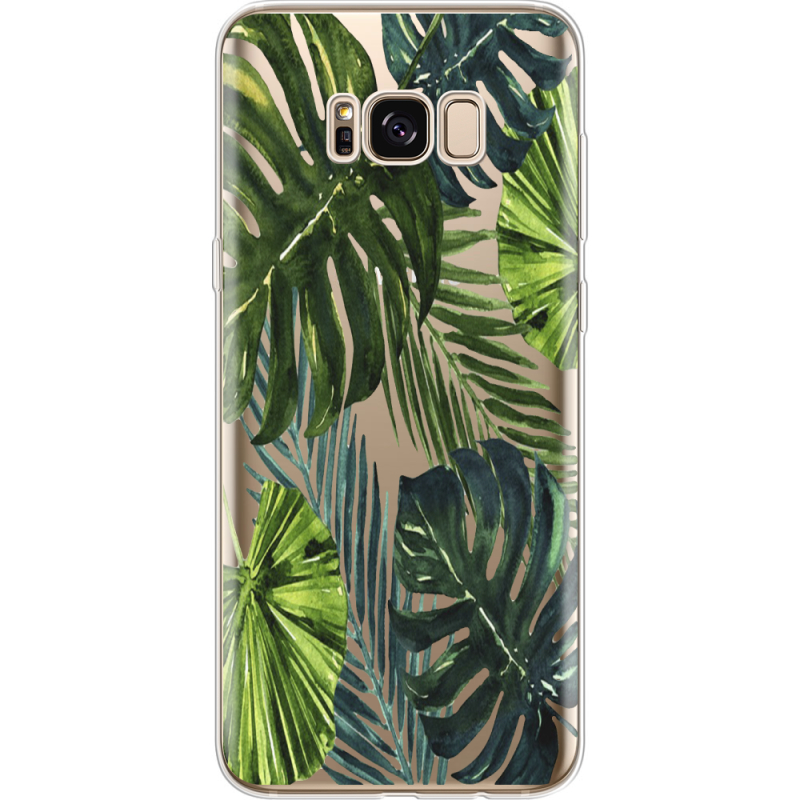 Прозрачный чехол Uprint Samsung G955 Galaxy S8 Plus Palm Tree