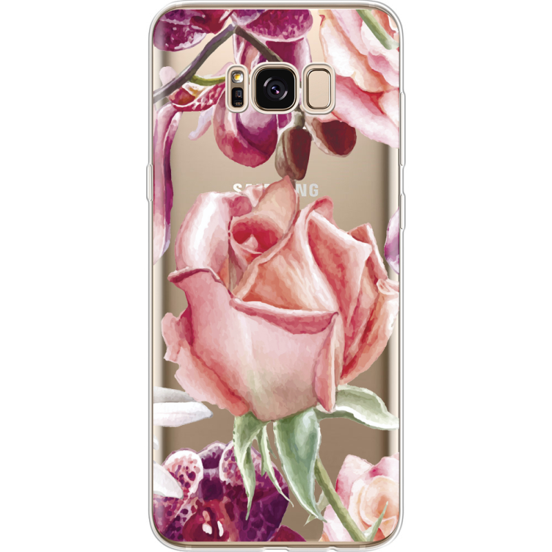 Прозрачный чехол Uprint Samsung G955 Galaxy S8 Plus Rose