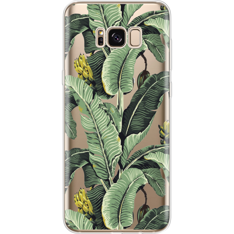 Прозрачный чехол Uprint Samsung G955 Galaxy S8 Plus Banana Leaves