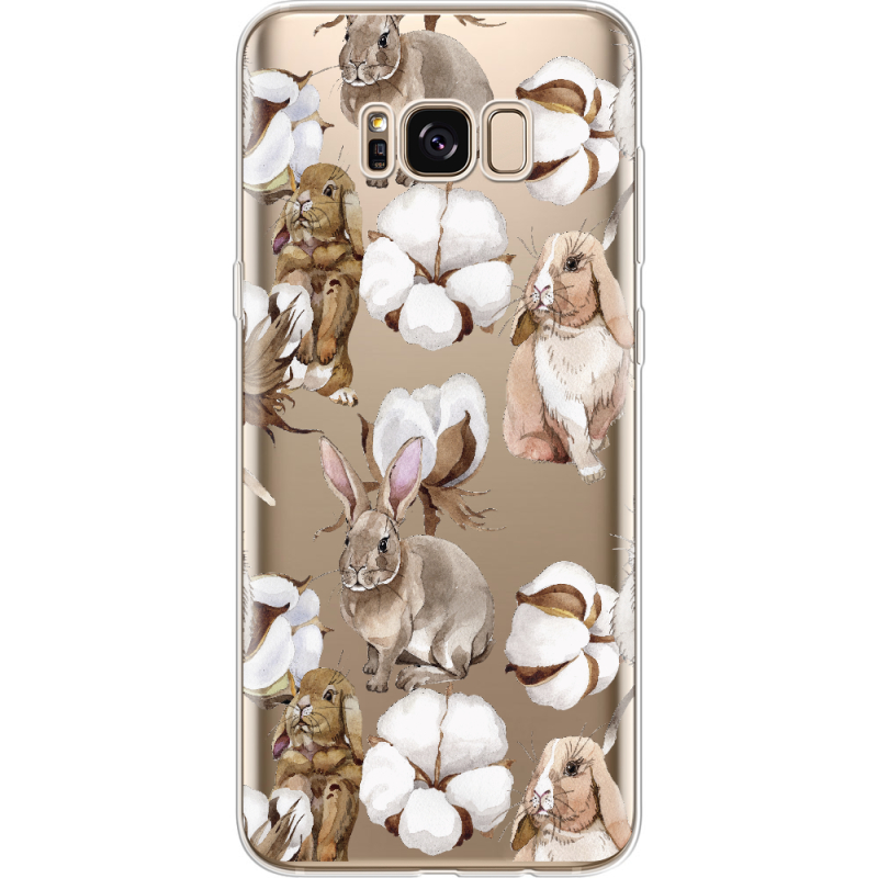 Прозрачный чехол Uprint Samsung G955 Galaxy S8 Plus Cotton and Rabbits