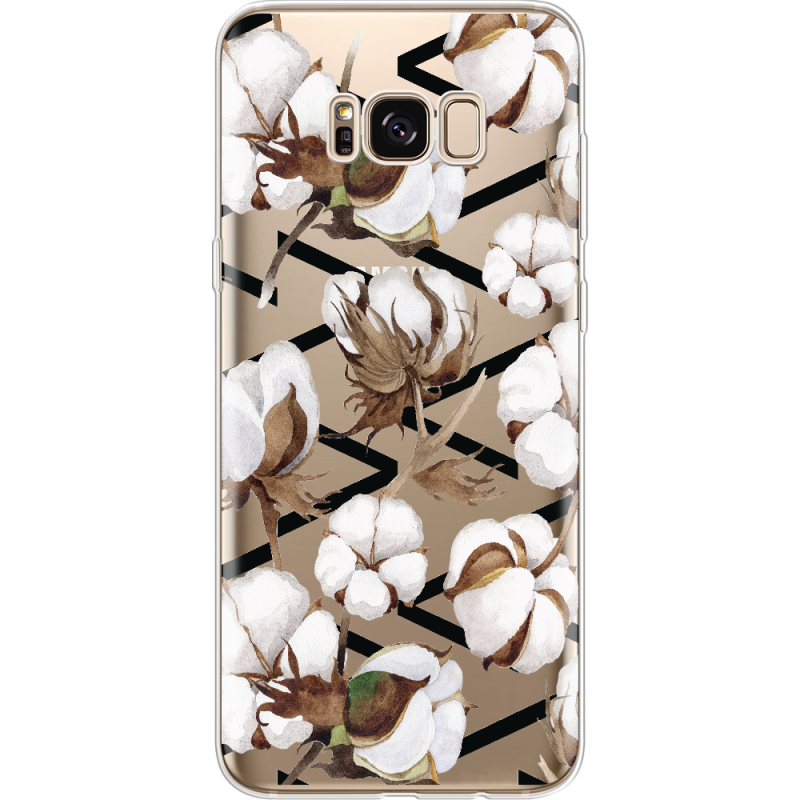 Прозрачный чехол Uprint Samsung G955 Galaxy S8 Plus Cotton flowers