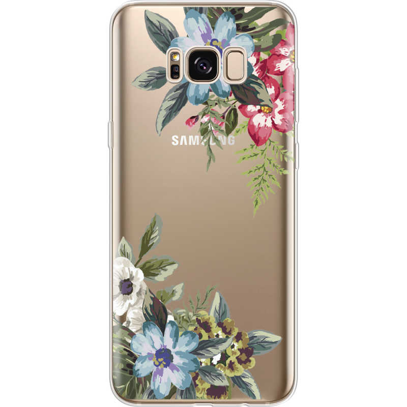 Прозрачный чехол Uprint Samsung G955 Galaxy S8 Plus Floral