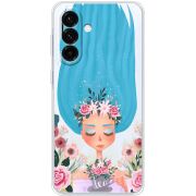 Прозорий чохол BoxFace Samsung Galaxy A17 (A175) Blue Hair