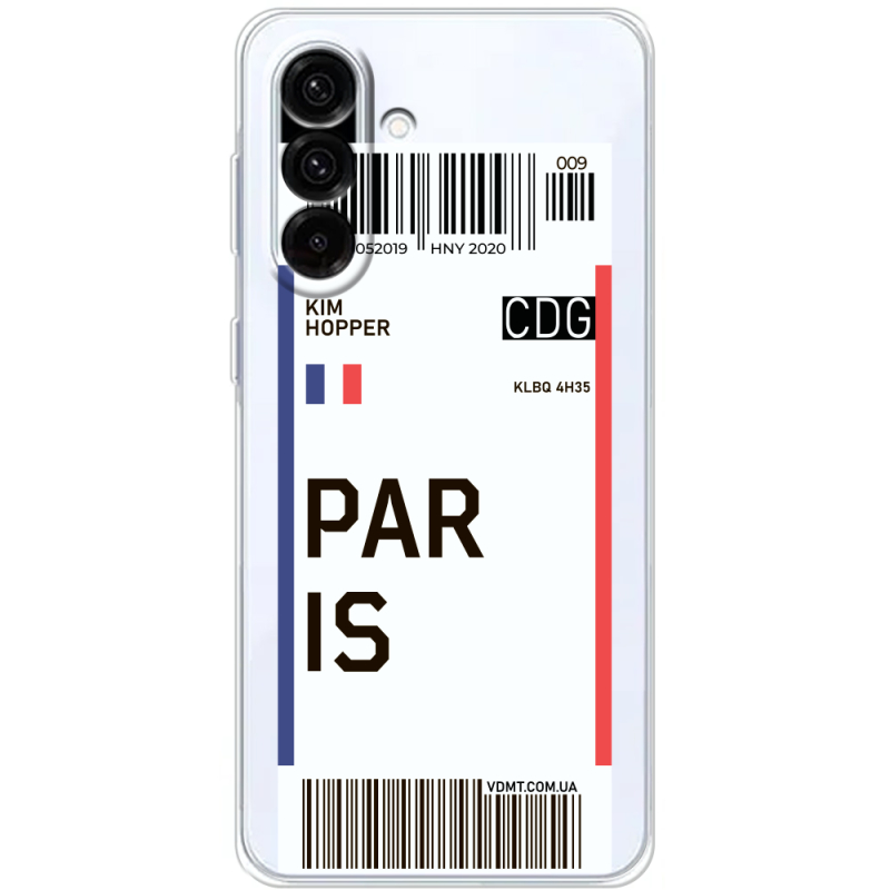 Прозорий чохол BoxFace Samsung Galaxy A17 (A175) Ticket Paris