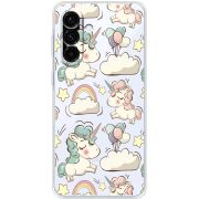 Прозорий чохол BoxFace Samsung Galaxy A17 (A175) Unicorns