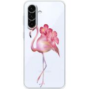 Прозорий чохол BoxFace Samsung Galaxy A17 (A175) Floral Flamingo