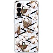 Прозорий чохол BoxFace Samsung Galaxy A17 (A175) Cotton flowers