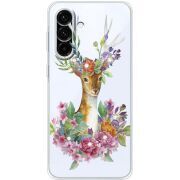 Чохол зі стразами Samsung Galaxy A17 (A176) Deer with flowers