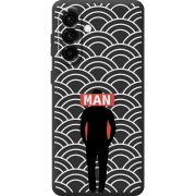 Чорний чохол BoxFace Samsung Galaxy A17 (A175) Man Pattern