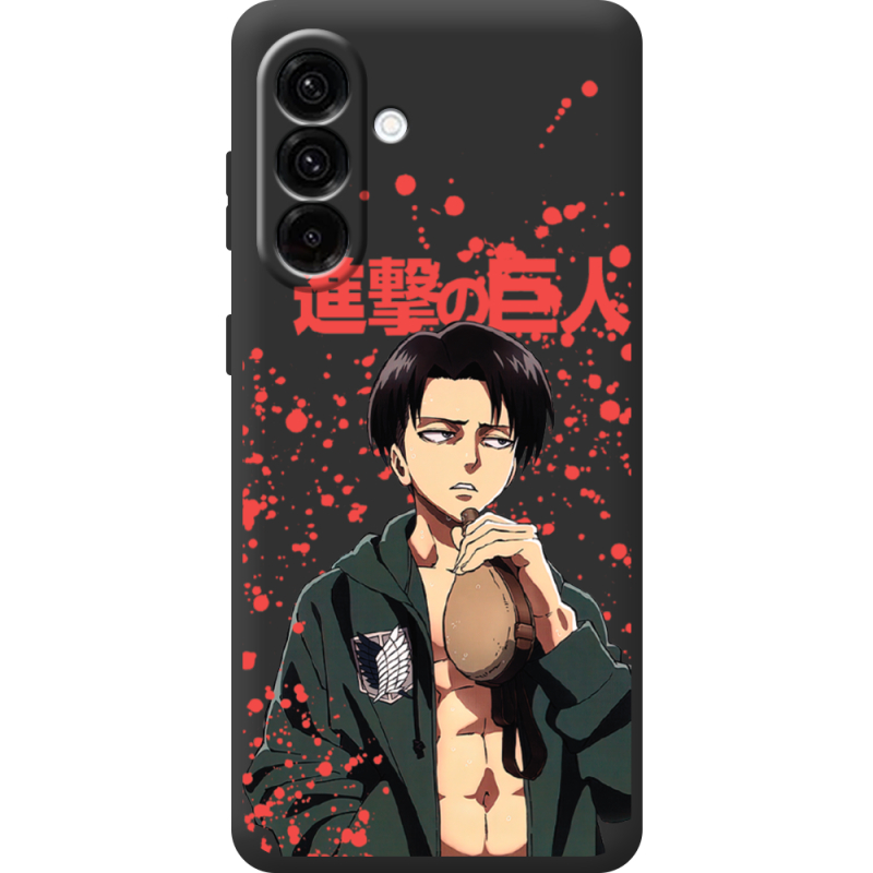 Чорний чохол BoxFace Samsung Galaxy A17 (A175) Атака Титанов Леви