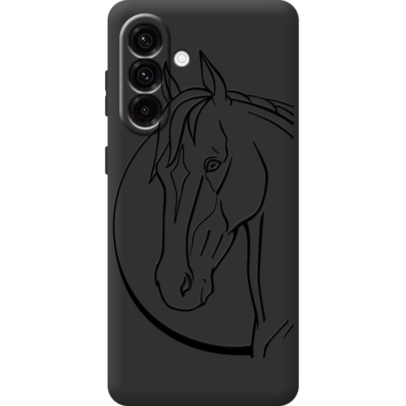 Чорний чохол BoxFace Samsung Galaxy A17 (A175) Horse