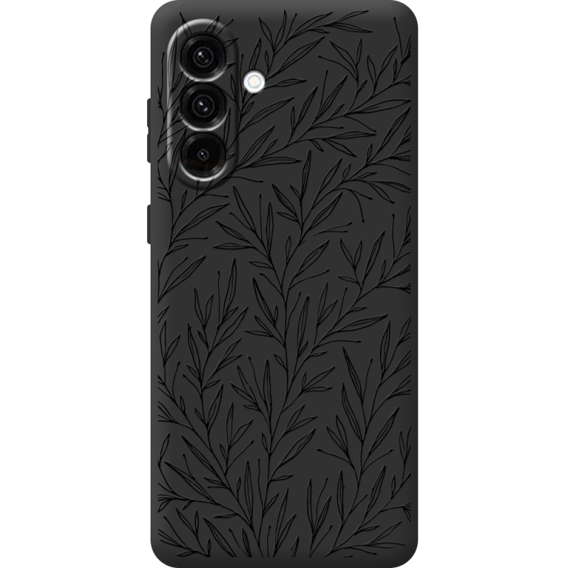 Чорний чохол BoxFace Samsung Galaxy A17 (A175) Leaves