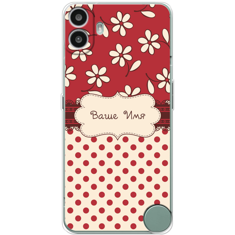 Чохол BoxFace Nothing CMF Phone 1 Именной Polka Dots