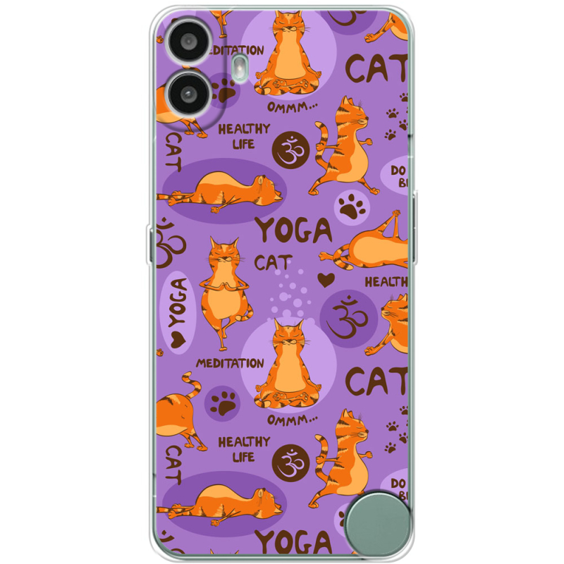 Чохол BoxFace Nothing CMF Phone 1 Yoga Cat
