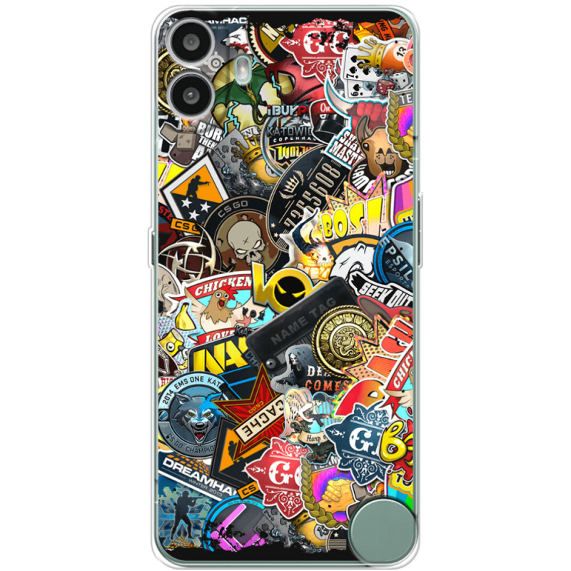 Чохол BoxFace Nothing CMF Phone 1 CS:Go Stickerbombing