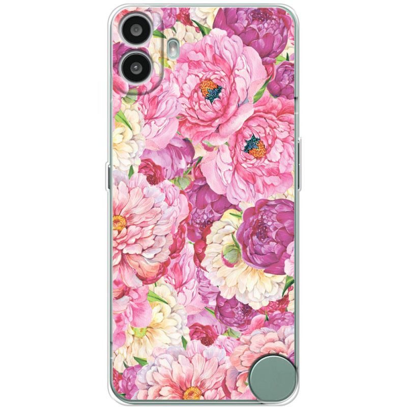 Чохол BoxFace Nothing CMF Phone 1 Pink Peonies