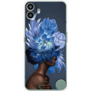 Чохол BoxFace Nothing CMF Phone 1 Exquisite Blue Flowers