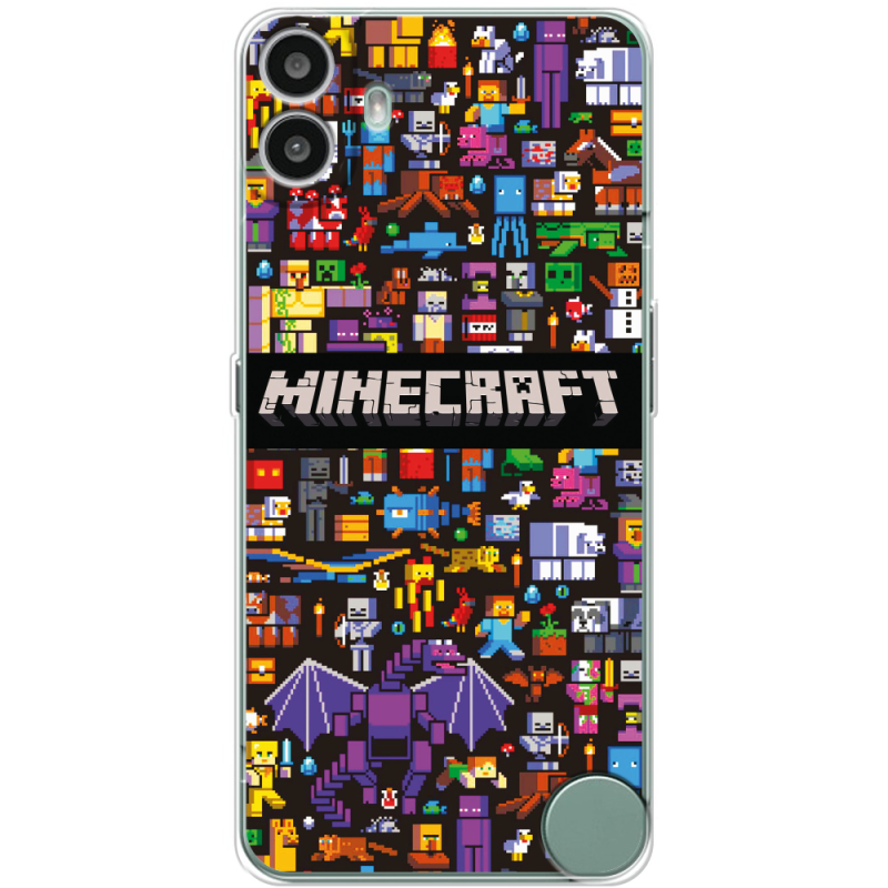 Чохол BoxFace Nothing CMF Phone 1 Minecraft Mobbery