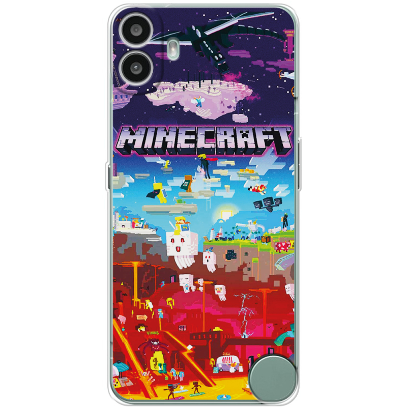 Чохол BoxFace Nothing CMF Phone 1 Minecraft World Beyond