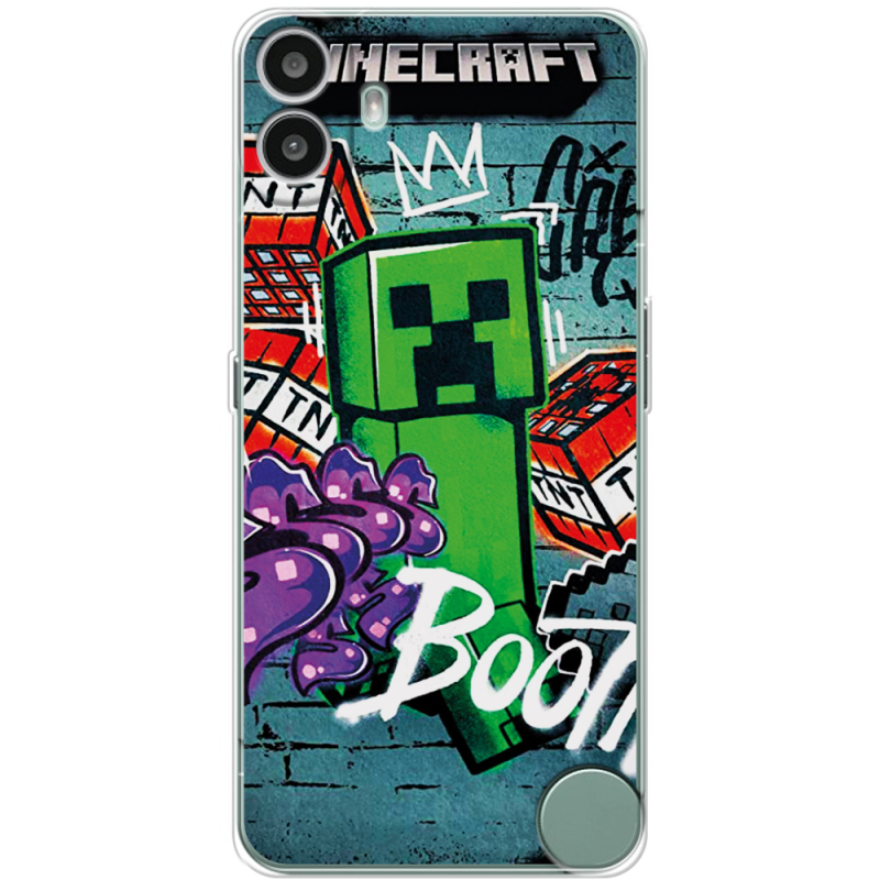 Чохол BoxFace Nothing CMF Phone 1 Minecraft Graffiti