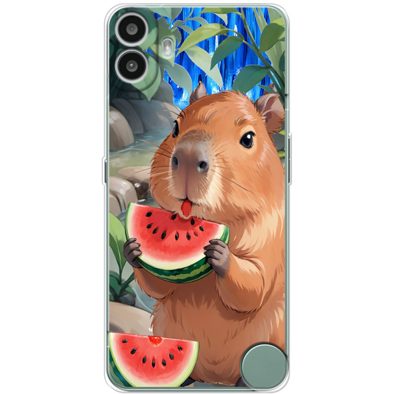 Чохол BoxFace Nothing CMF Phone 1 Капібара з кавуном