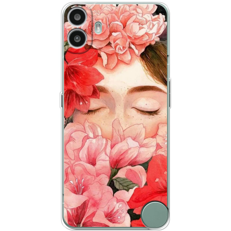 Чохол BoxFace Nothing CMF Phone 1 Girl in Flowers