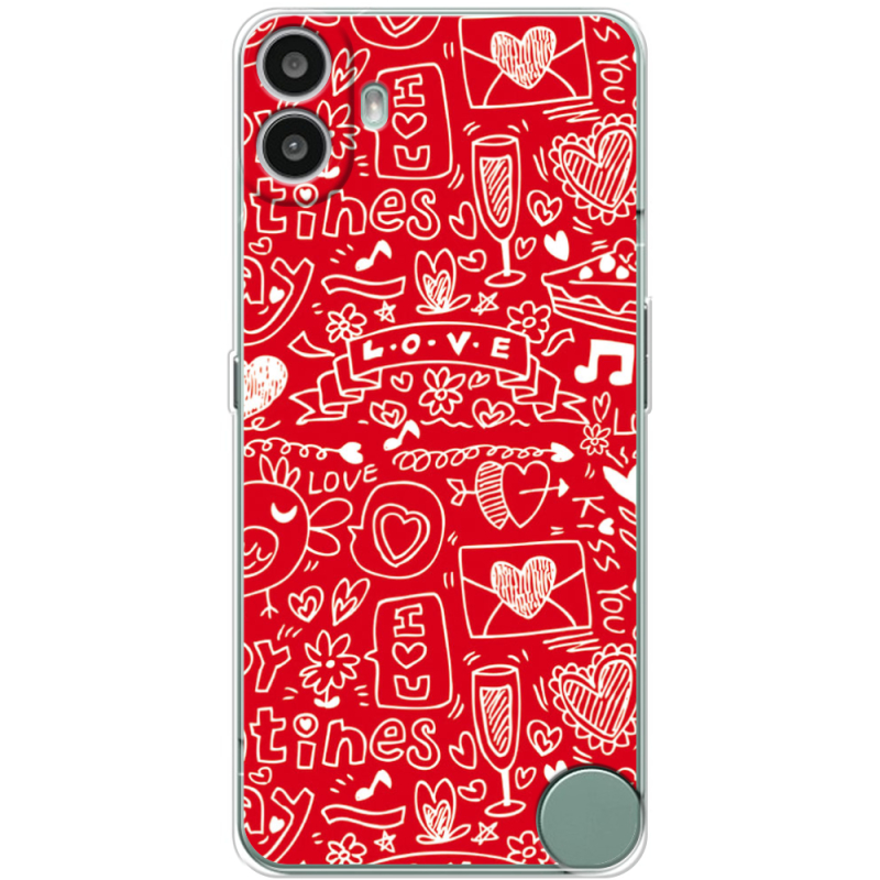 Чохол BoxFace Nothing CMF Phone 1 Happy Valentines