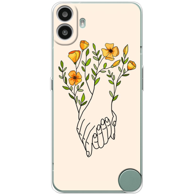 Чохол BoxFace Nothing CMF Phone 1 Flower Hands