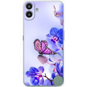 Чохол BoxFace Nothing CMF Phone 1 Orchids and Butterflies