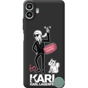 Чорний чохол BoxFace Nothing CMF Phone 1 For Karl