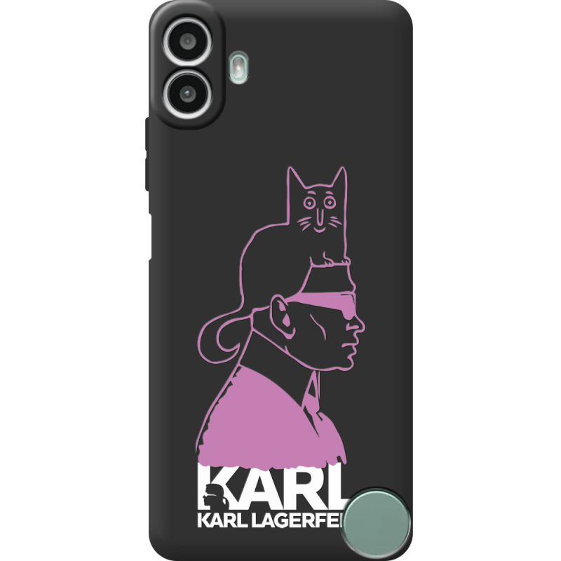 Чорний чохол BoxFace Nothing CMF Phone 1 Pink Karl